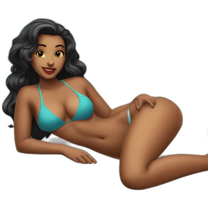Sexy pose twi’lek (beach body) bed emoji