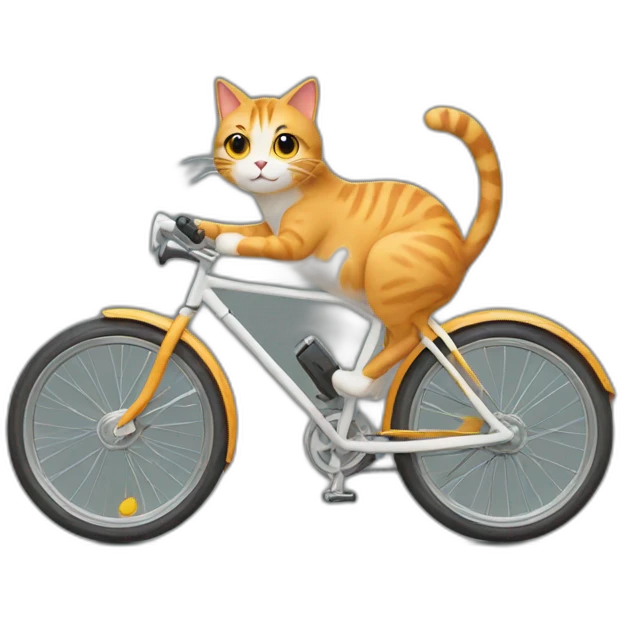 cat on bike emoji