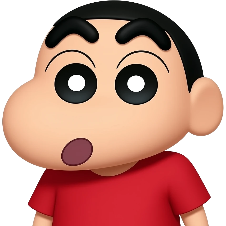 Shinchan smiling emoji