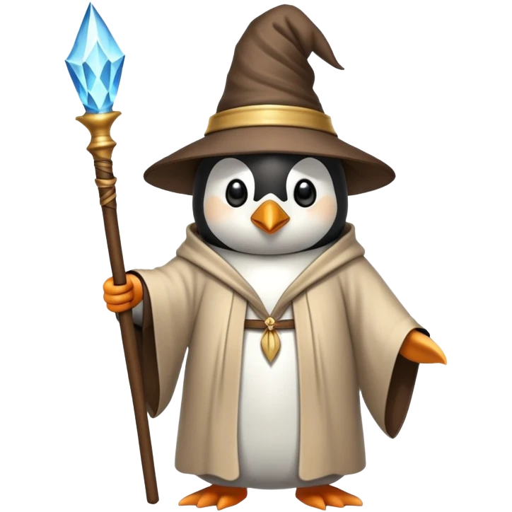 Penguin Wizard emoji