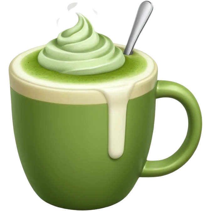 a matcha latte emoji