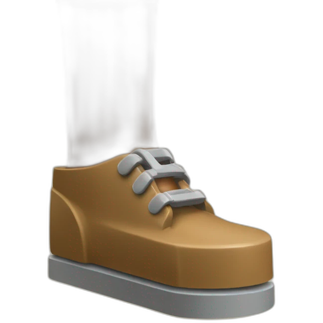 foot step on lego emoji