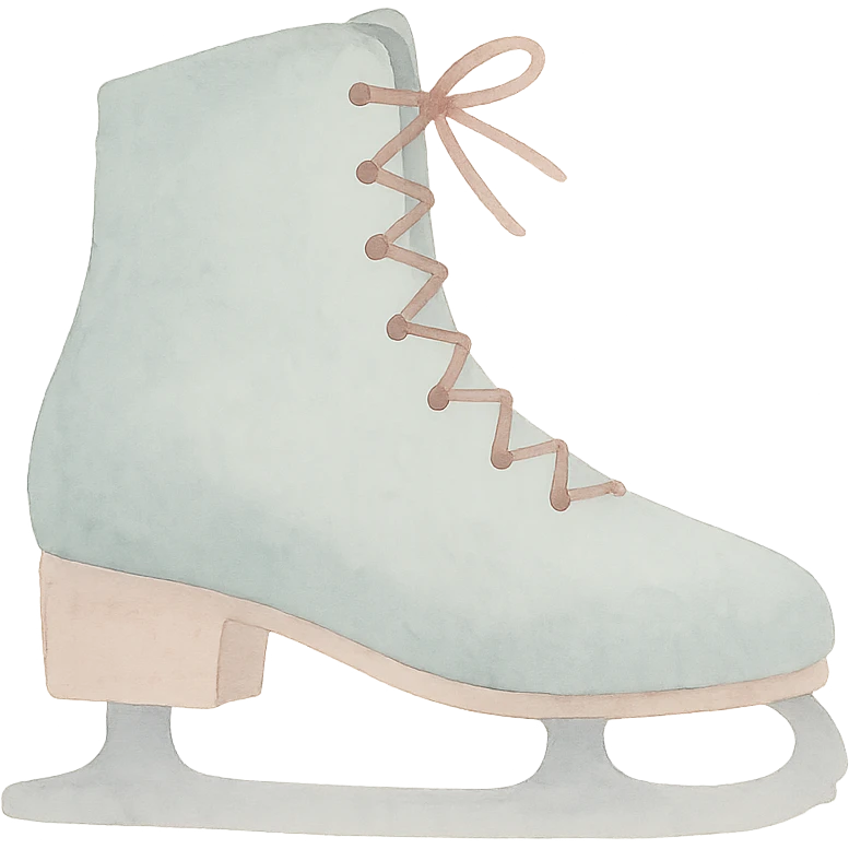 un patin à glace emoji
