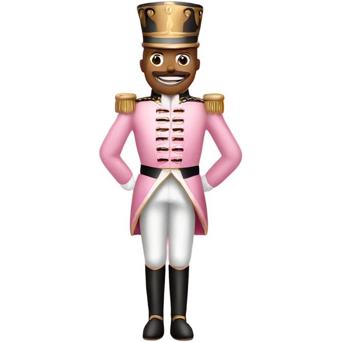 Soft pink nutcracker fullbody emoji