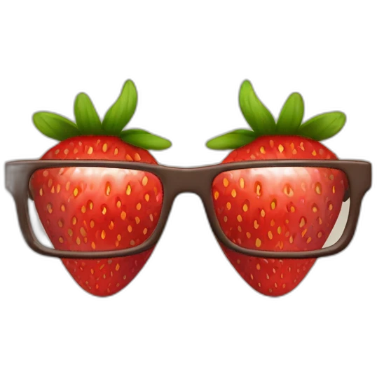 Strawberry glasses like the NANA ones emoji