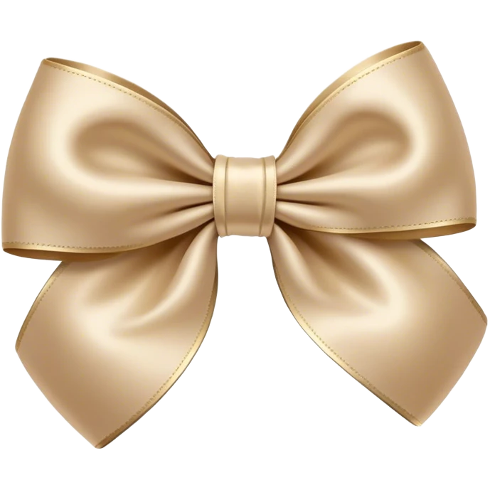 Beige bow emoji