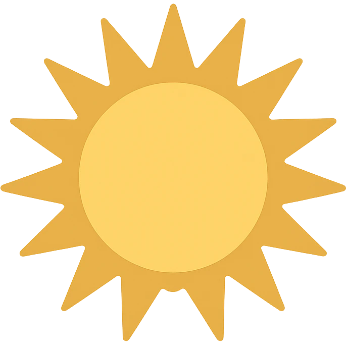 Sunburst emoji