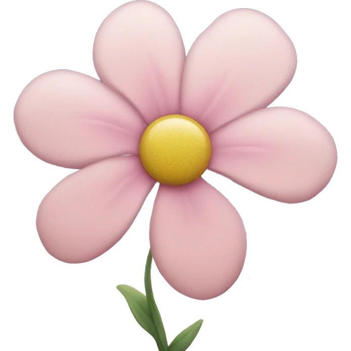 light pink flower with sky in the background  emoji