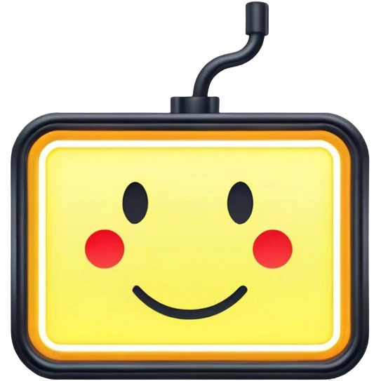 Neon outline sinboard emoji