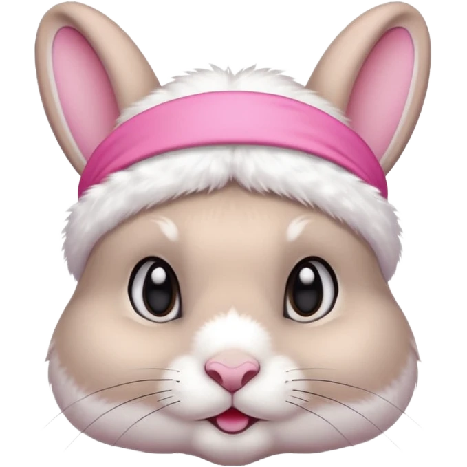 Rabbit with  head band  emoji