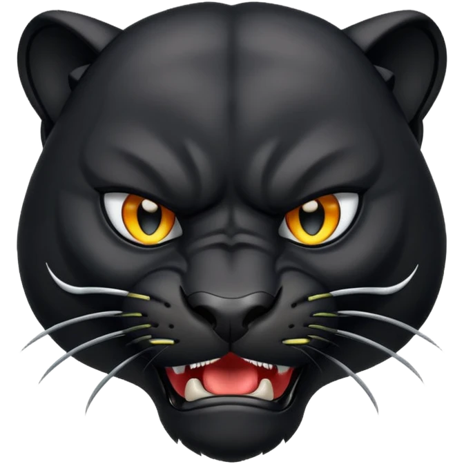 angry panther animal emoji