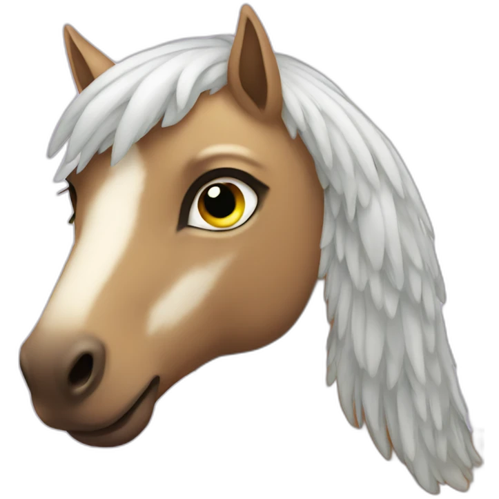 Pegasus with cat face emoji