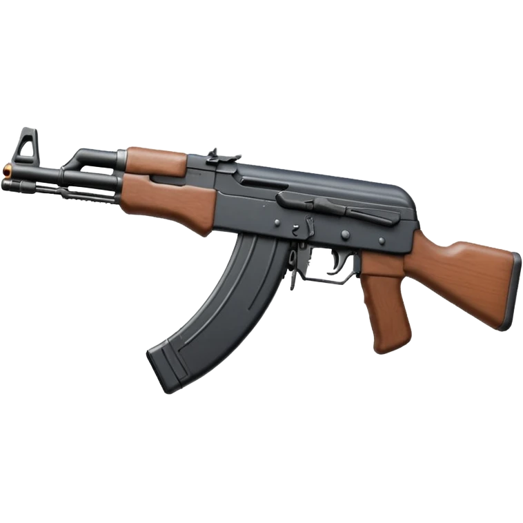 an ak47 with no stock kind of like the draco(a compact assault rifle founded in romania) emoji