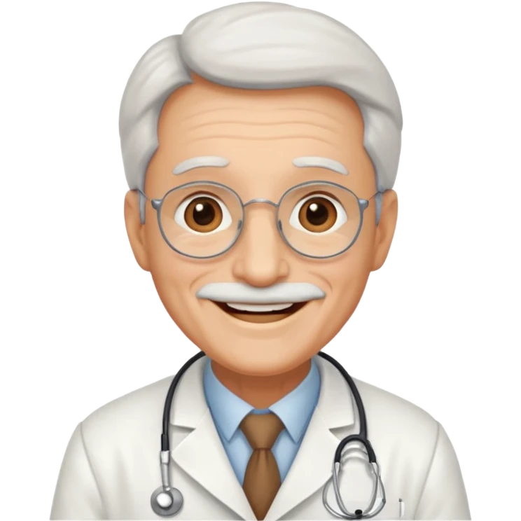 old happy doctor emoji