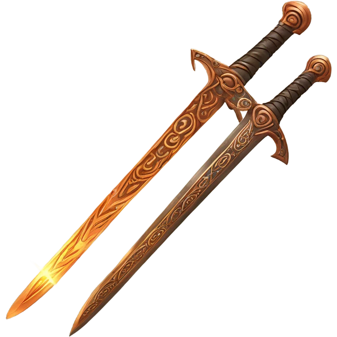 Magic Copper sword emoji
