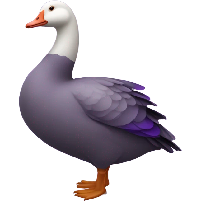Obese purple goose emoji