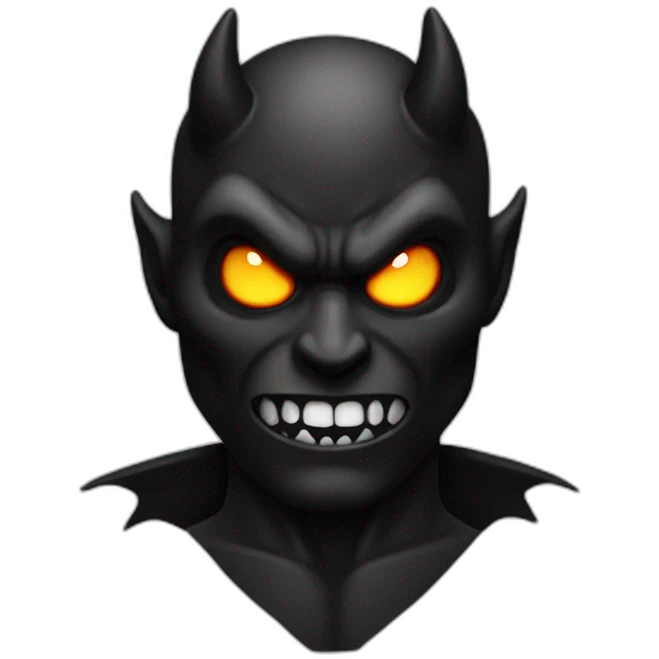 Dark devil emoji