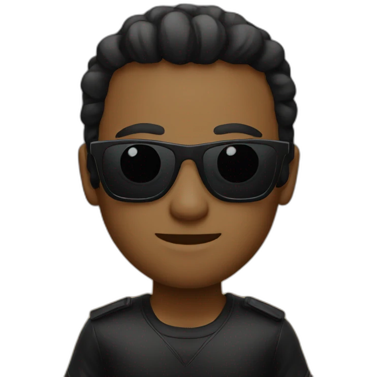 Attitude and Balck sunglasse  emoji