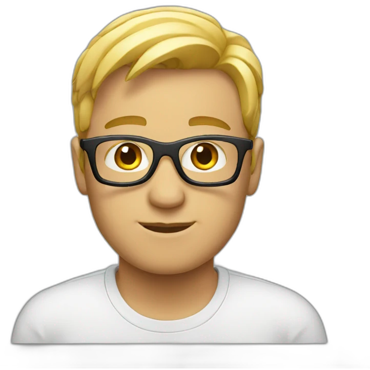 white tech nerd emoji
