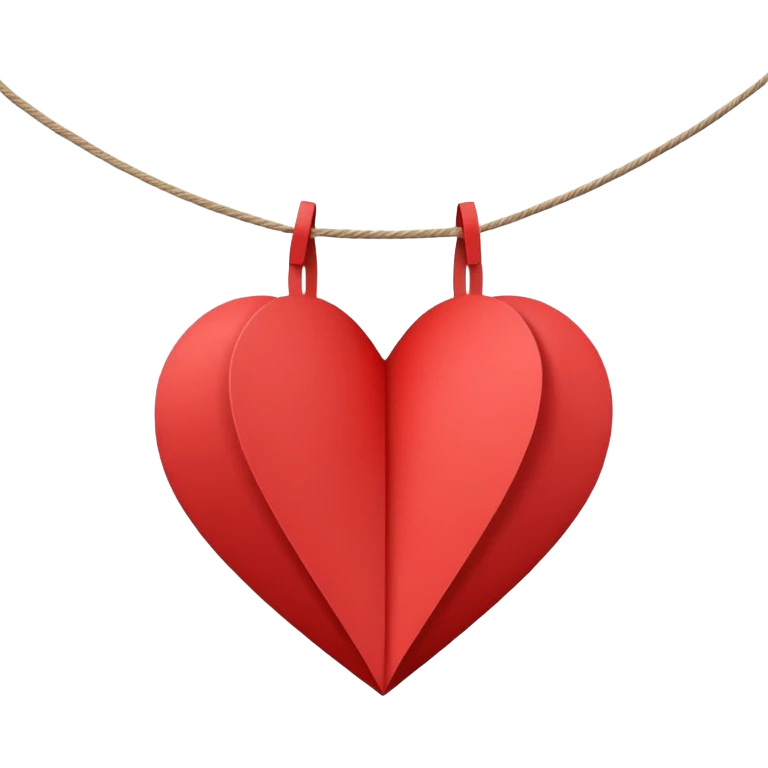  string paper heart  emoji