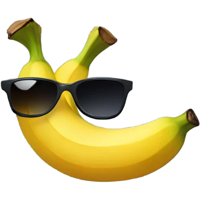 banana with sunglases emoji