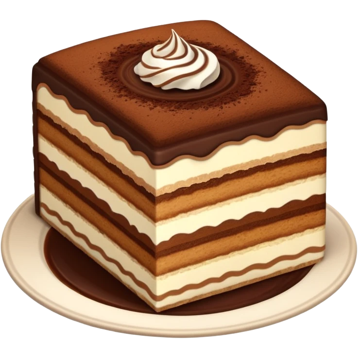 Tiramisu cake slice emoji