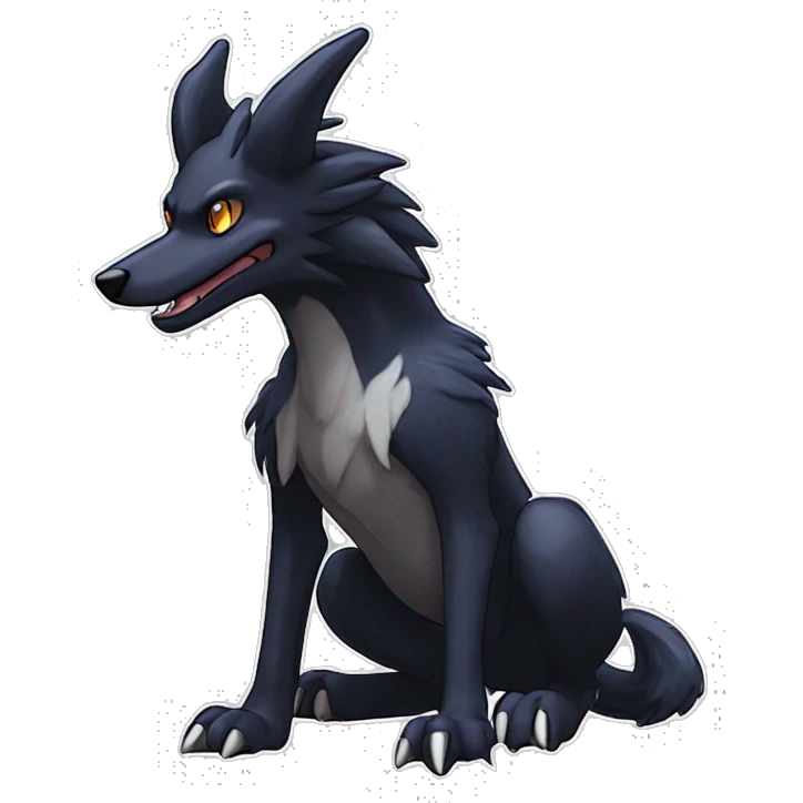  Cool Edgy Sergal-Houndoom-Fakémon  emoji