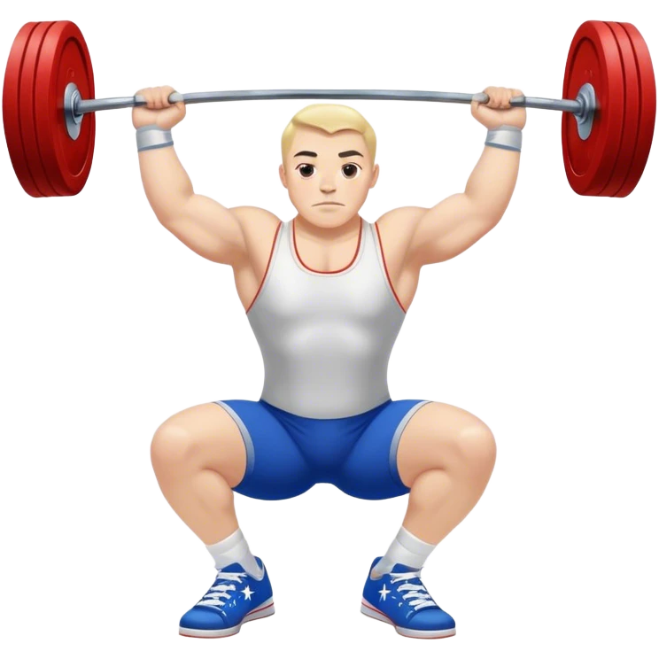europian powerlifter converse shoes clean and jerk exercise emoji