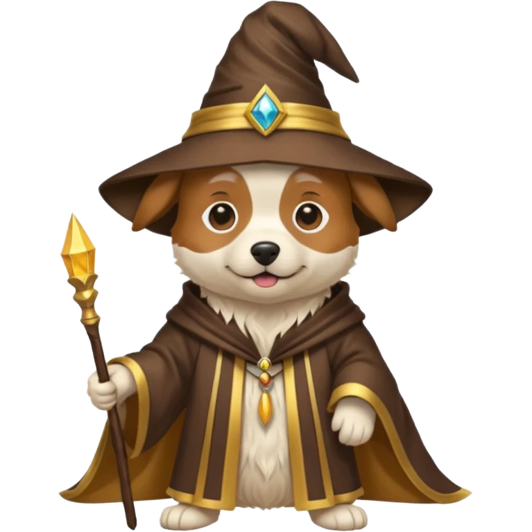 Dog wizard emoji