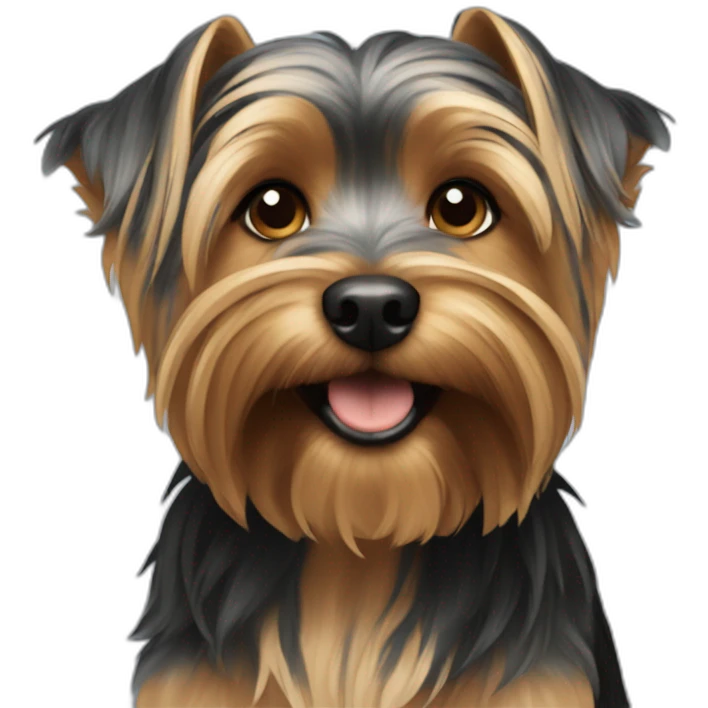 A dog of the Yorkshire Terrier breed. emoji