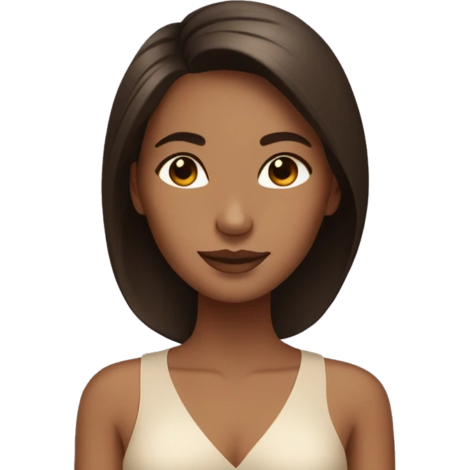 Light tan girl with dark brown hair getting a spa treatment emoji