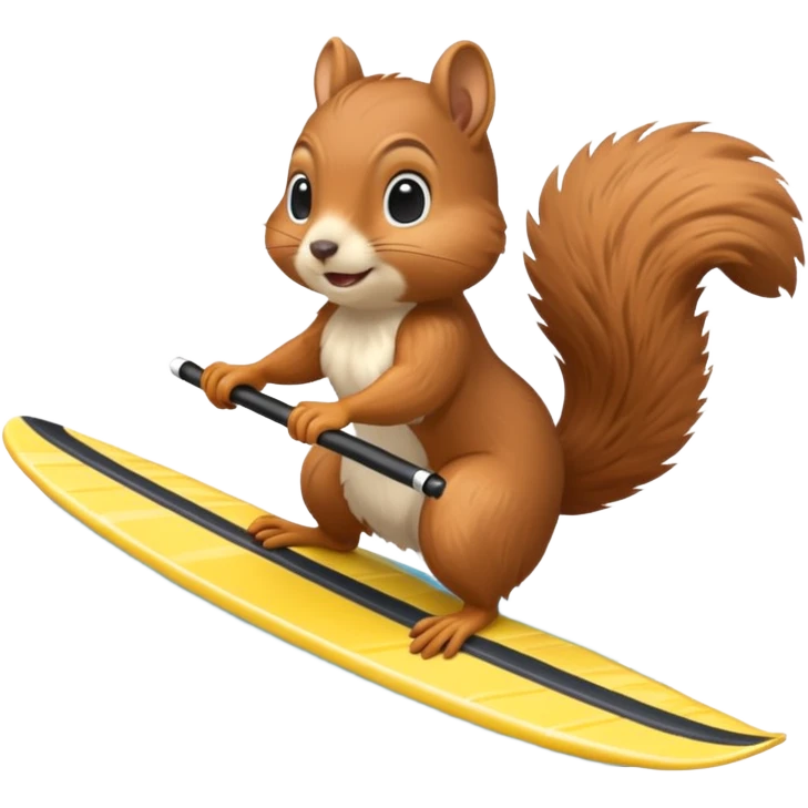 Squirrel water skiing emoji