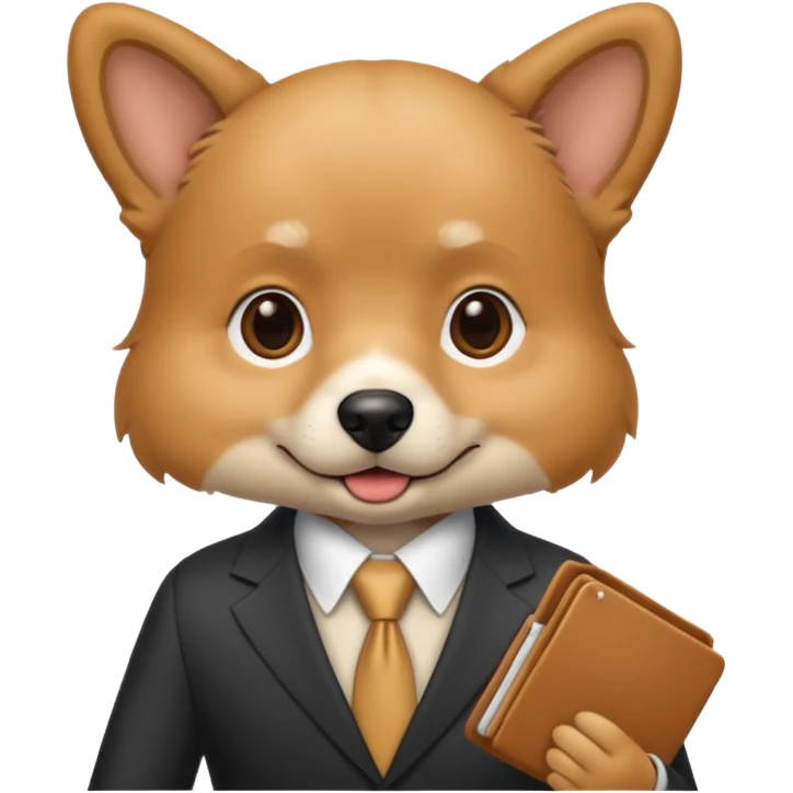 create a dog who does sales emoji