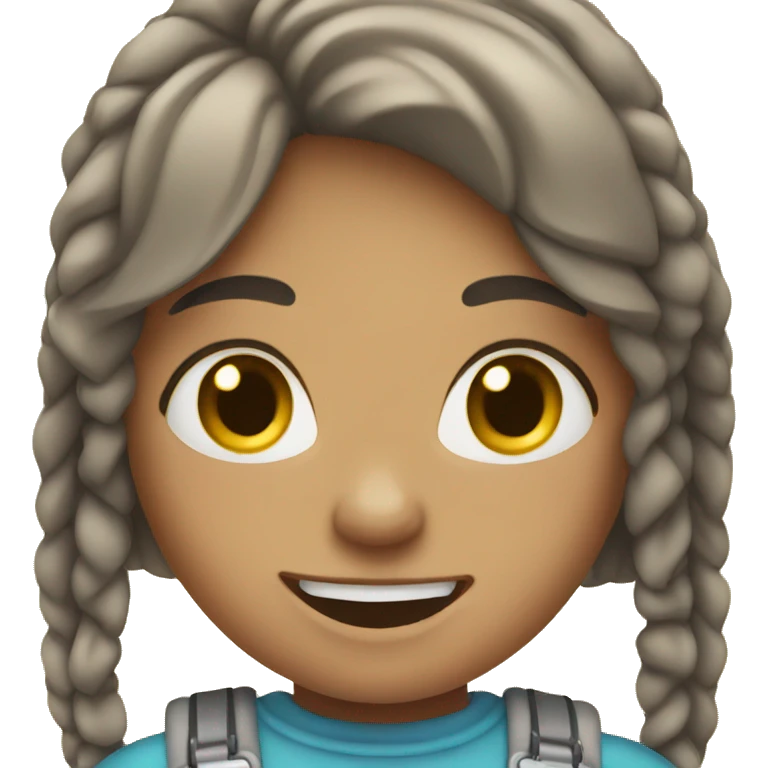 Girl with braces emoji