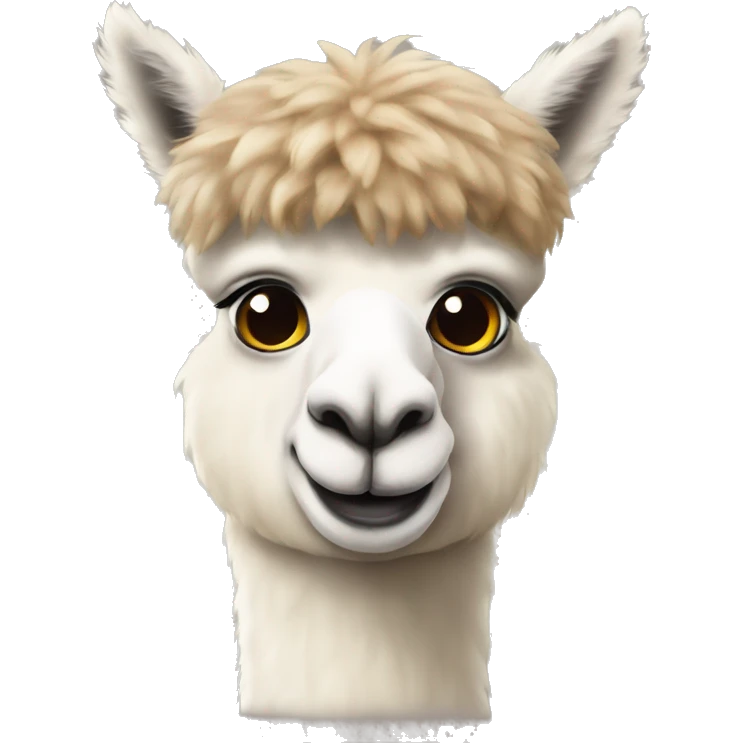 Alpaca with German flap emoji