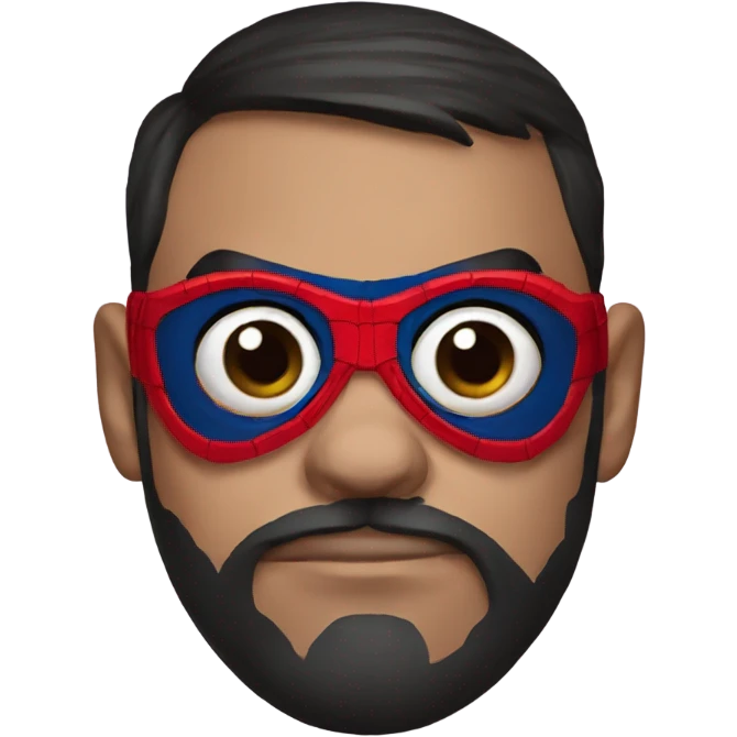 Spider man pug mask emoji