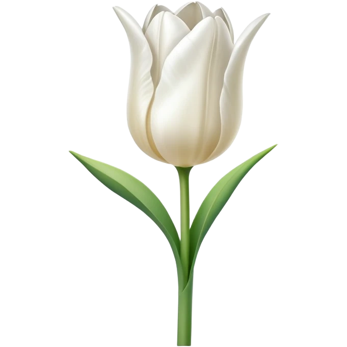 White tulip emoji