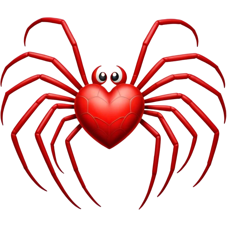 Spider heart  emoji
