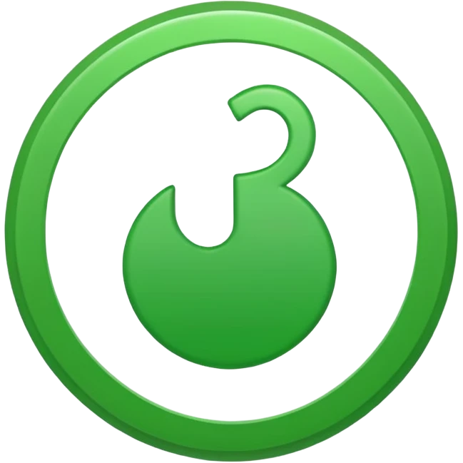 A white tick in a green circle emoji