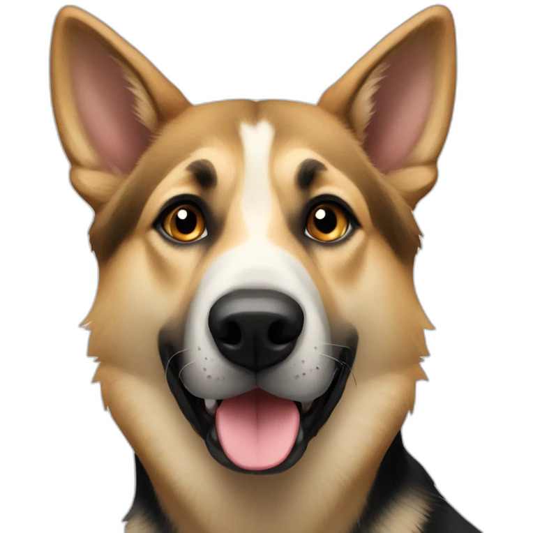 German shepherd husky mix emoji