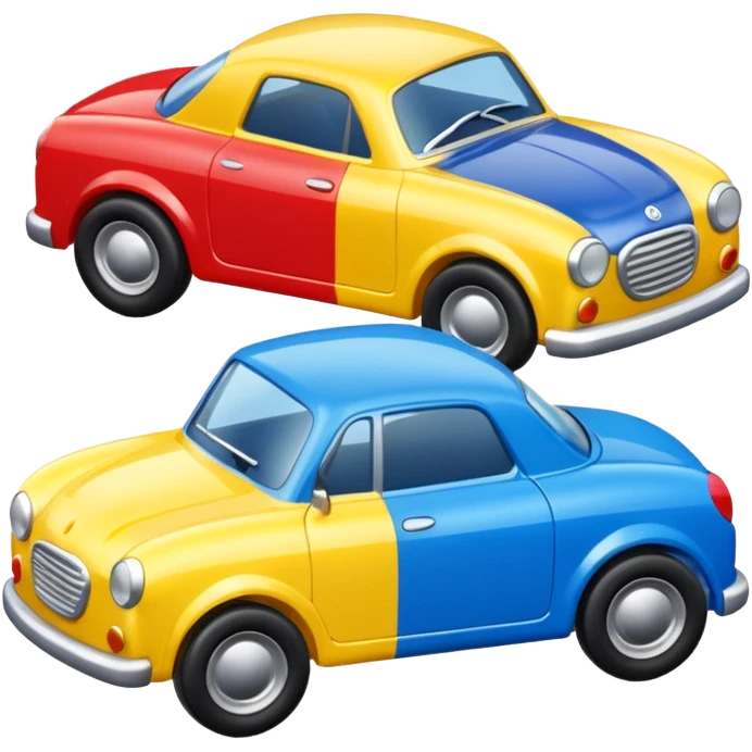 3 toy cars emoji