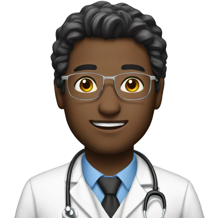 Admire a male white doctor  emoji