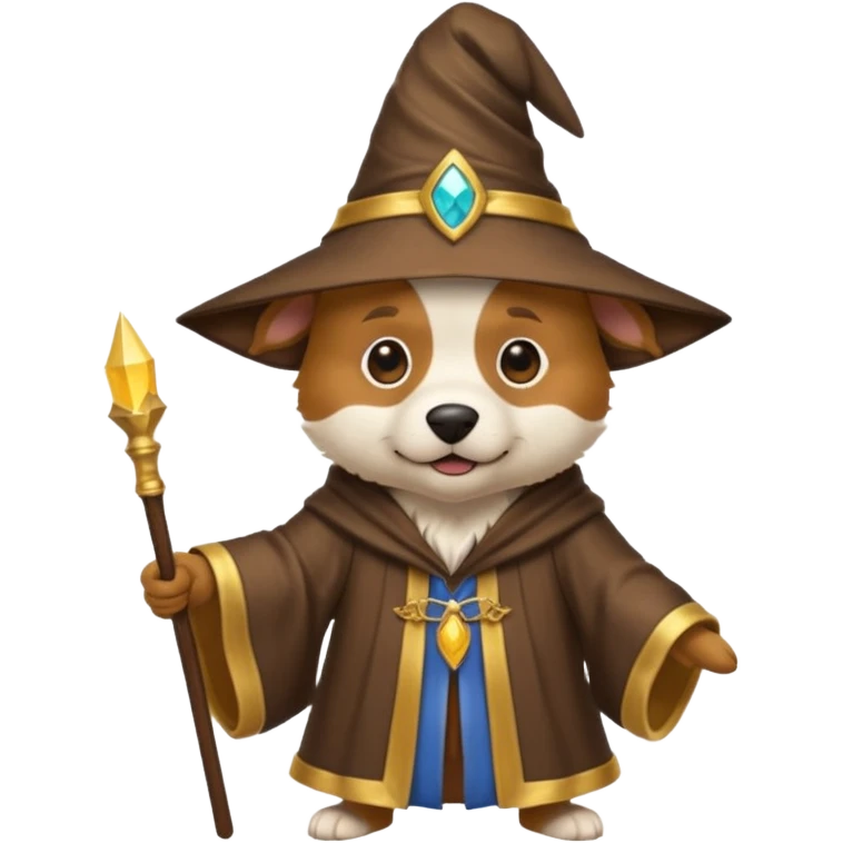 Dog wizard emoji