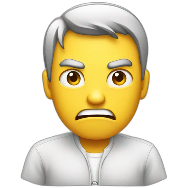 Angry programmer emoji