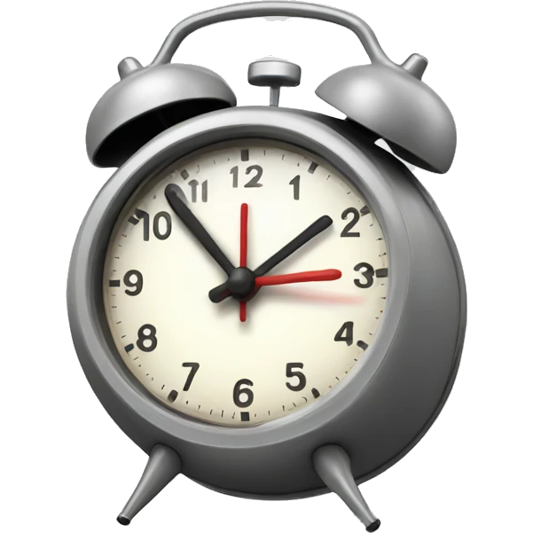 Alarm clock with legs running  emoji