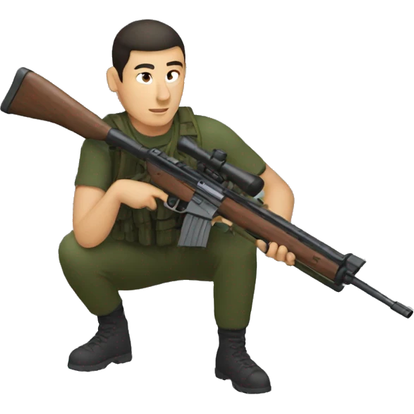 tokaev with rifle  emoji