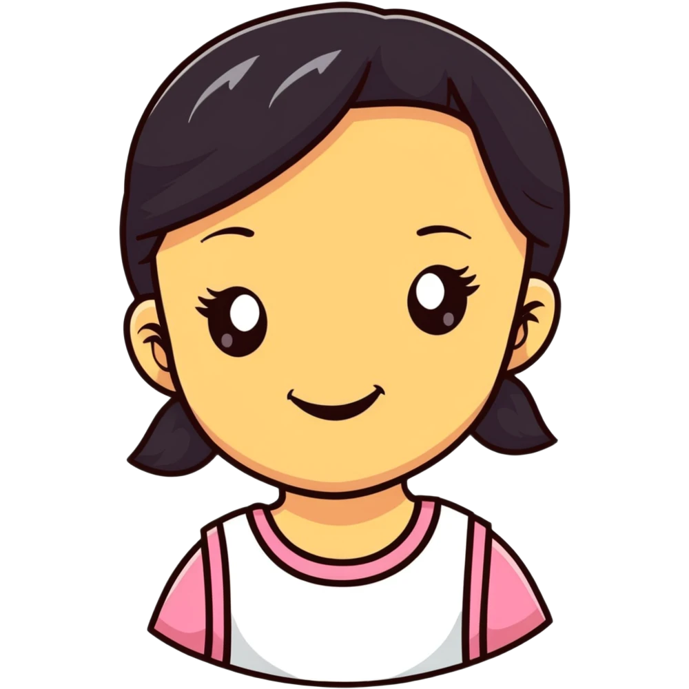 naughty girl making mischief emoji