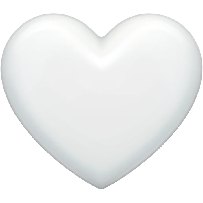 Coração branco emoji
