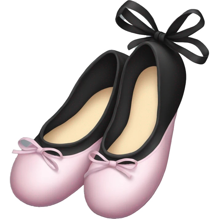 Black ballerina slippers  emoji