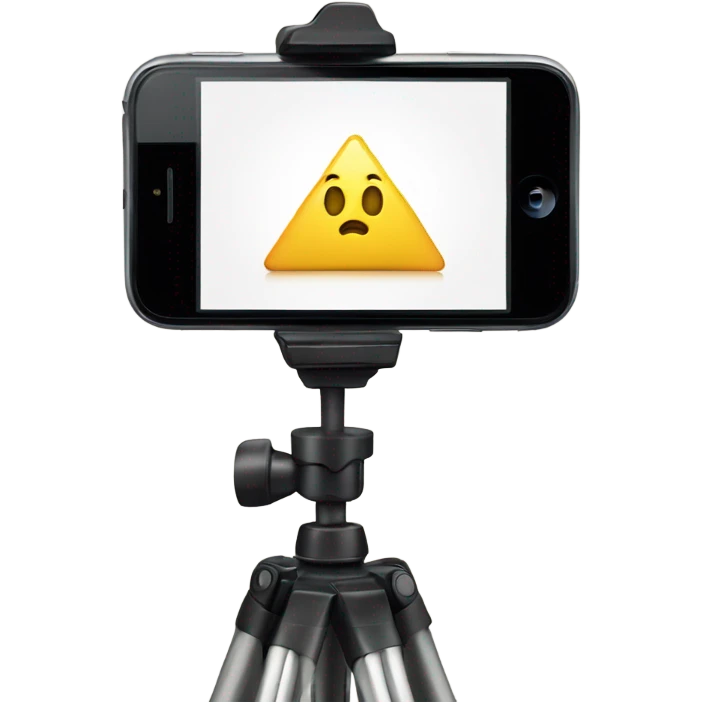 iPhone on tripod  emoji